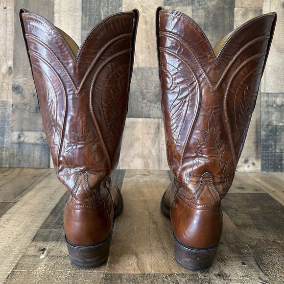 Lucchese Handmade Classics L1506 French Toe Western Cowboy Boots Mens 11.5 D - Picture 12 of 12